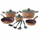 Bennett Read 12 Piece Copper And Rock Potset by Bennett Read in Shop By Room, Products, Big Green Sale, Kitchen, Appliances, Small Appliances, Home Goods at House & Home.