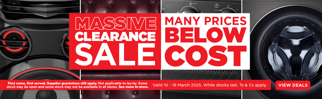 Clearance Sale 10 March - 19 March 